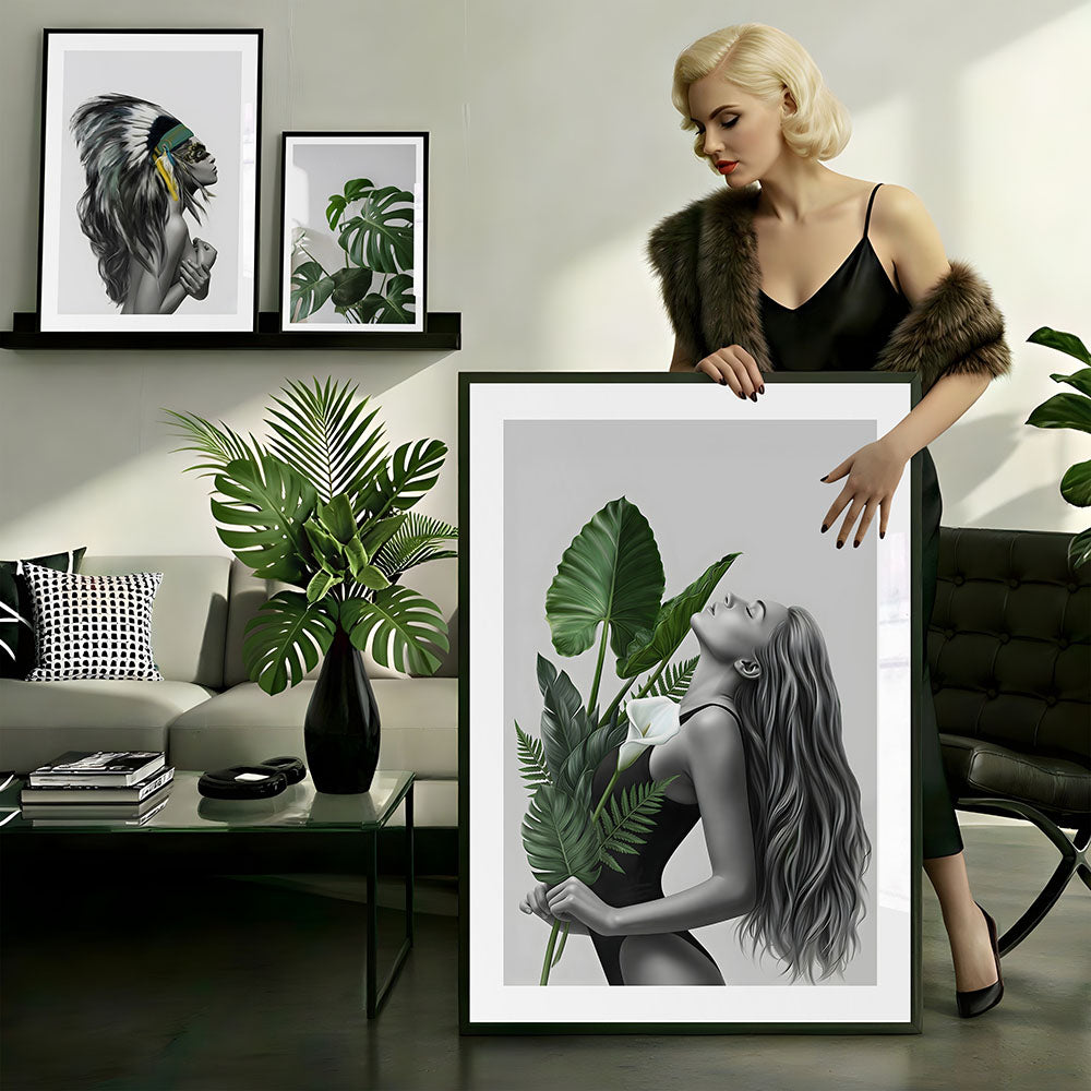 Botanical Girl (A) Art Print