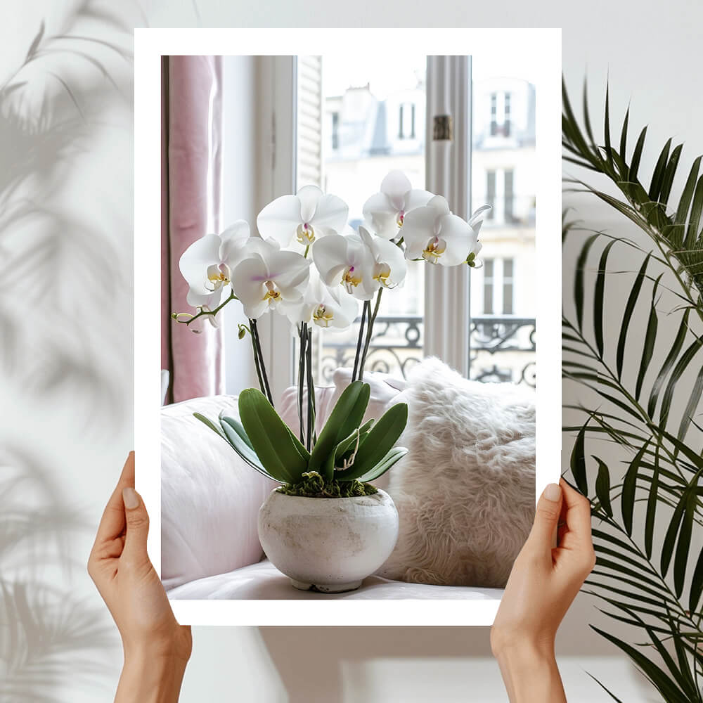 Phalaenopsis Orchid Flower (A) Art Print