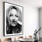 Kate Moss Moustache Art Print