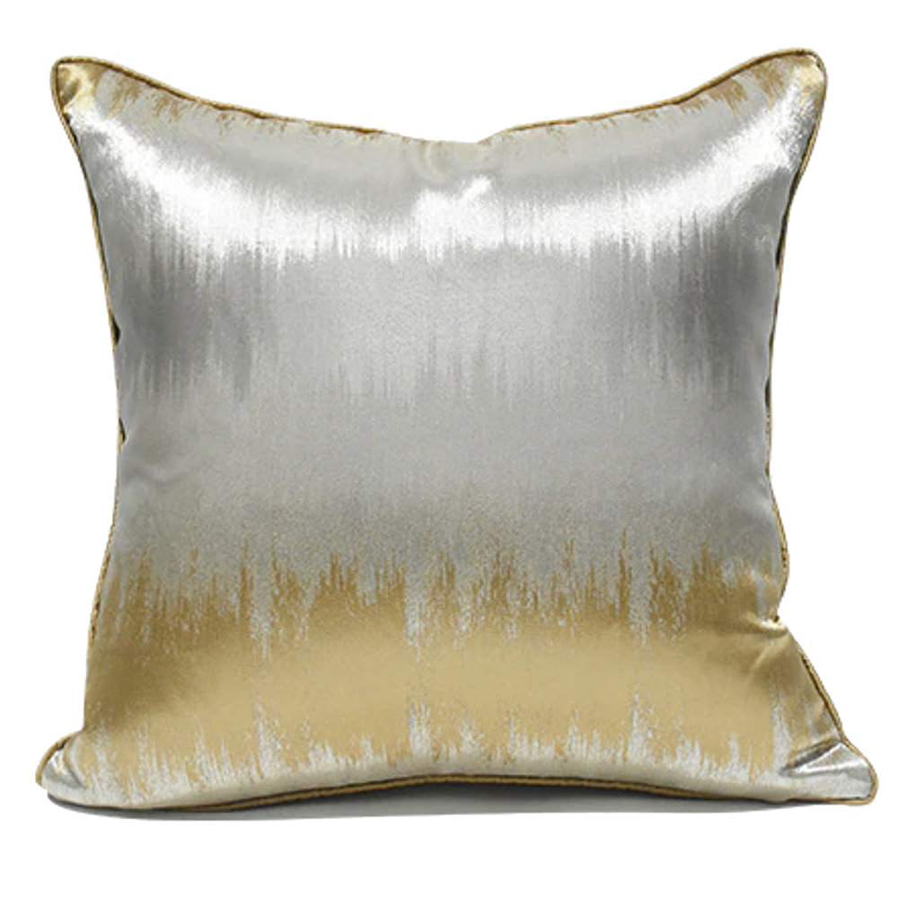 Cuscino oro e argento - 45 x 45 cm