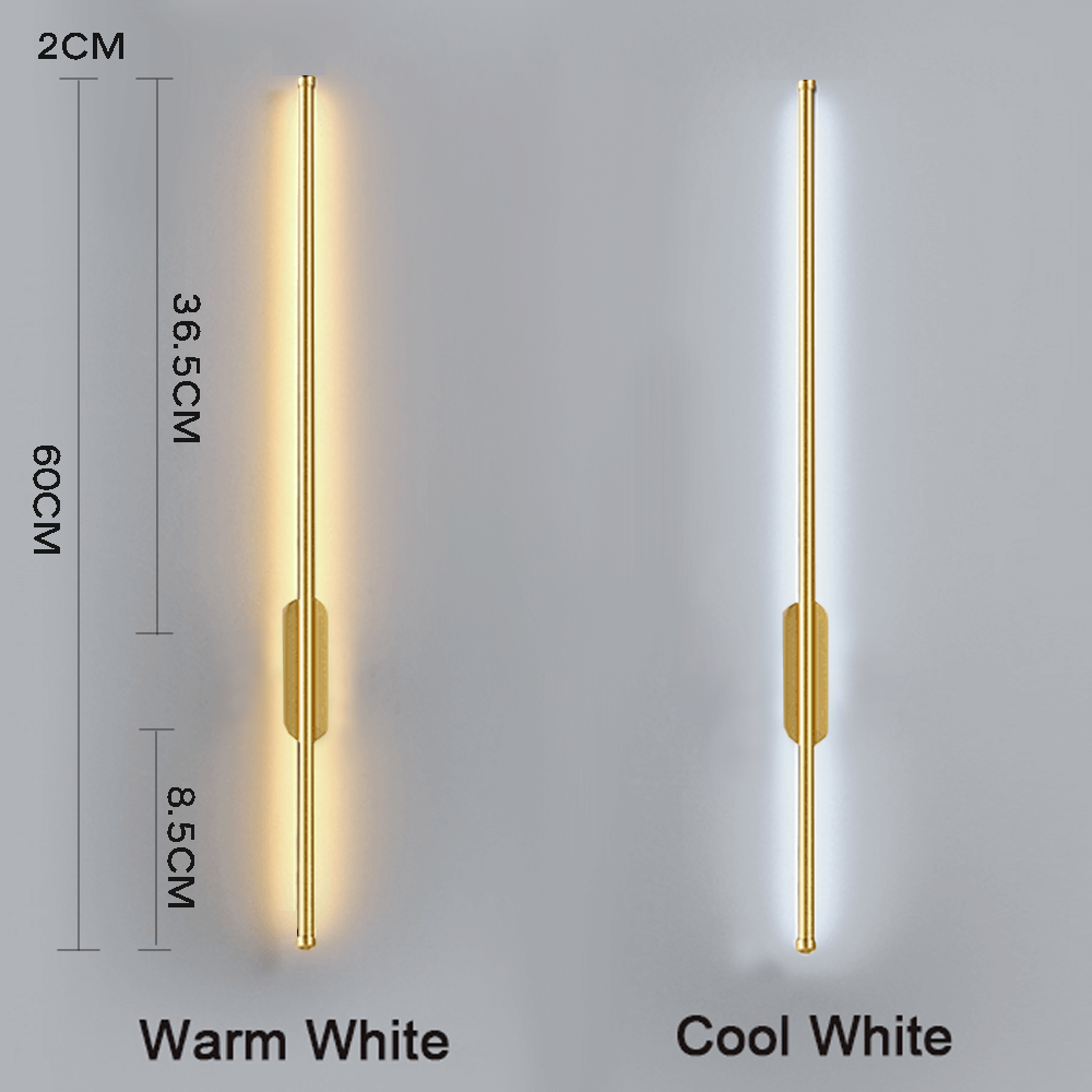 Minimalistische LED-Streifen-Wandleuchte