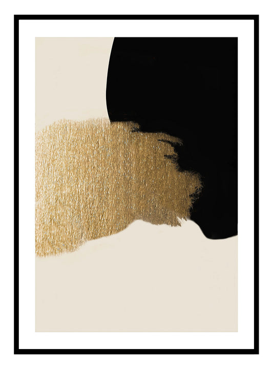 Abstract Gold Art Print (A)