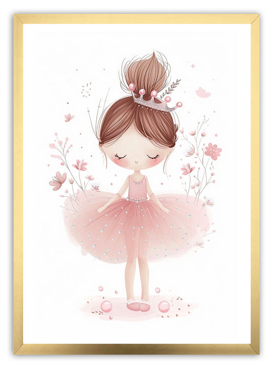 Crystal Ballerina (B) Nursery Art Print