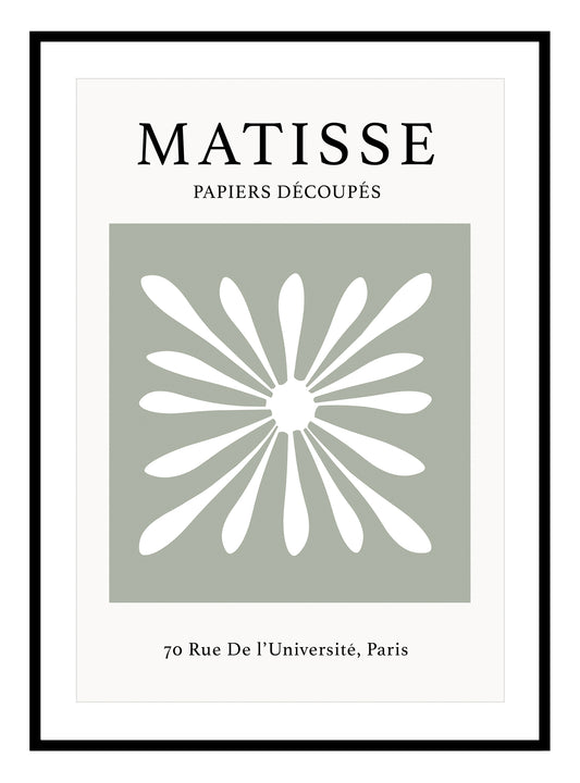 Impressão artística de flores de Matisse - 4 cores