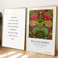 William Morris Inspired, Signed - Butterfly Flower Print