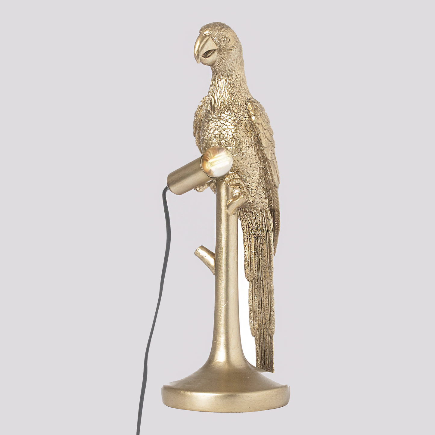 Percy The Parrot kultainen pöytälamppu