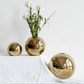 Electroplated Gold Vases