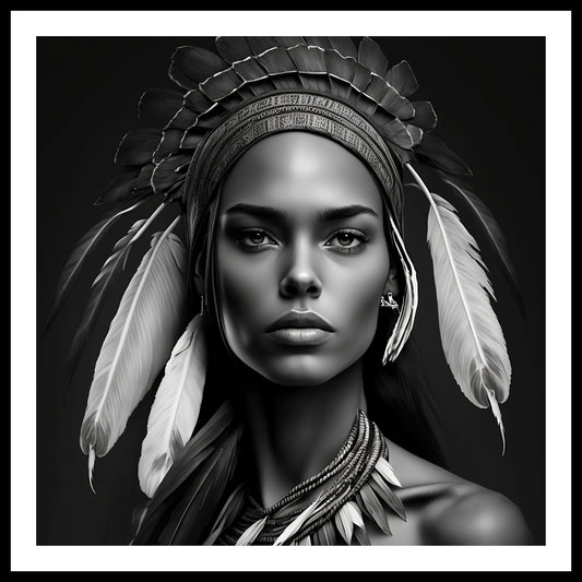 "Brave" Apache Indian Art Print