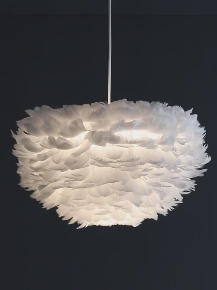 Swan Feather Pendant, ceiling light, lamp