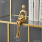 Nordic Gold Figurine's - Figurines abstraites de décoration d'étagère 