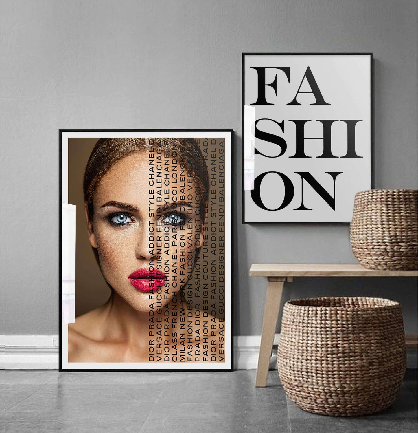Couture Collection: Fashion Text Art Print