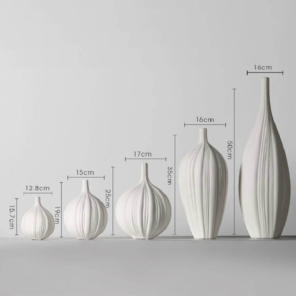 Schöne Vase in Boho-Beige