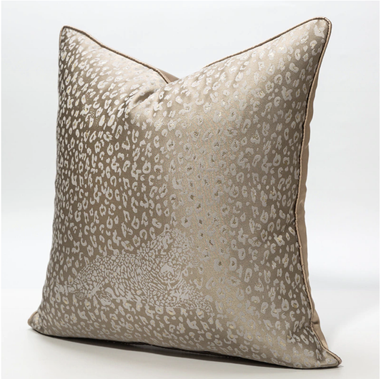 Luxury Gold Leopard Cushion - 45 x 45cm - 50 x 50cm