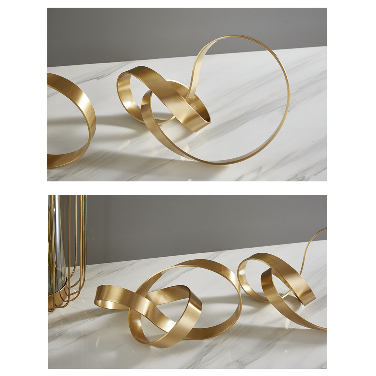 Gold Knot Ornaments - 2 Styles