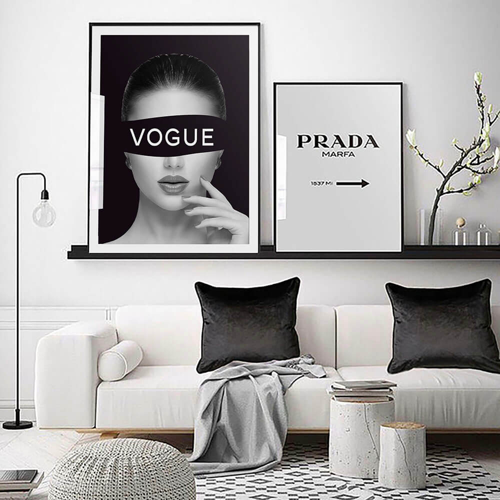 Couture-kolleksjon: Vogue Model Art Print