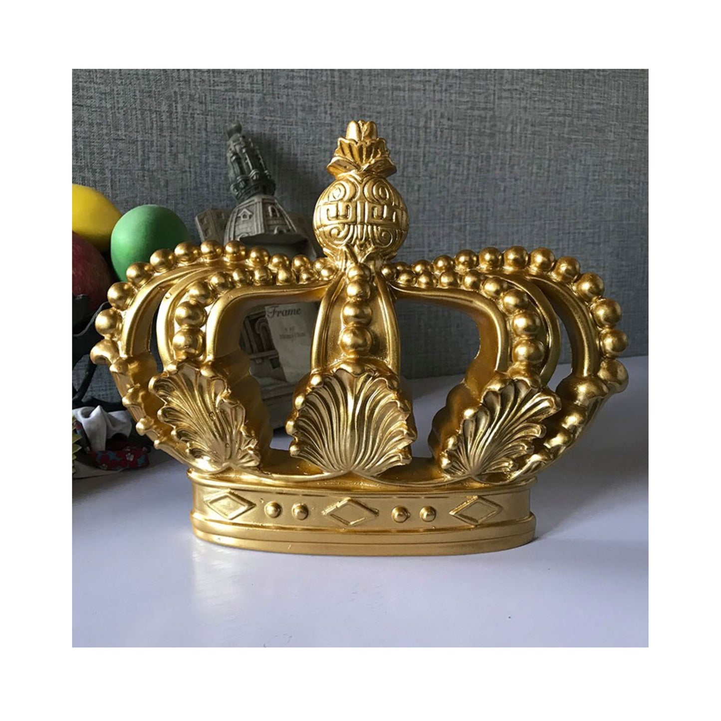 Gold Crown Wall Sconce - 7 farger