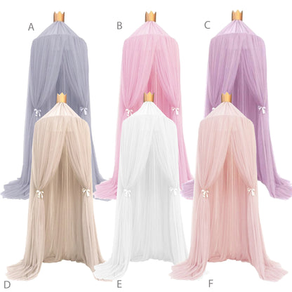 Princess bed canopy. Mosquito net with crown