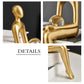 Nordic Gold Figurine's - Figurines abstraites de décoration d'étagère 