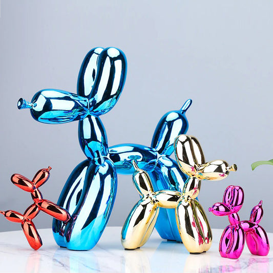 Electroplated Balloon Dog Sculpture - 10 Colours