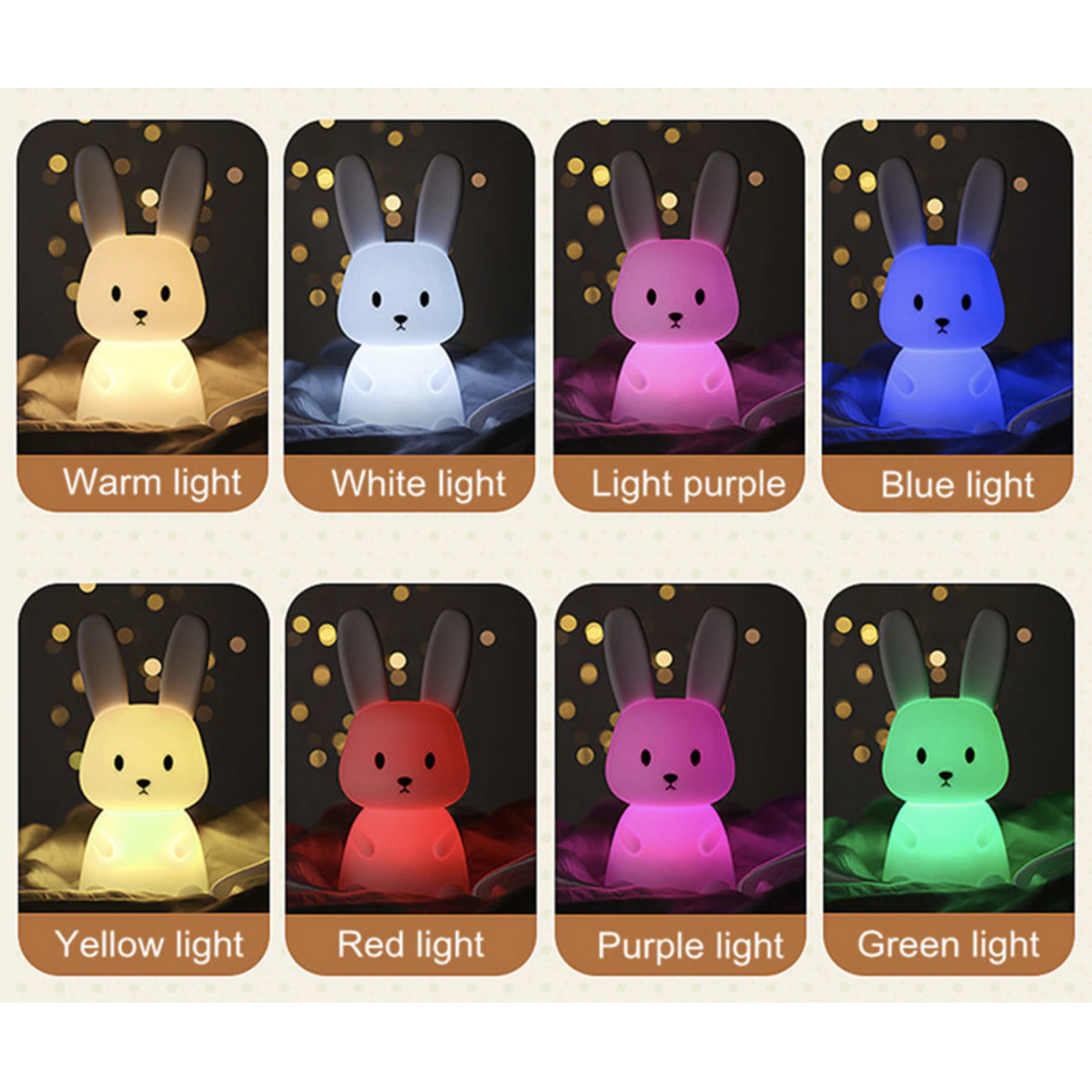 Magical Portable Rabbit Light -  Colour Change Nightlight - Jasmine and Jade Interiors