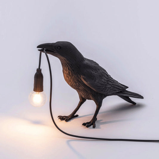 Nordic Raven Table Lamp - 2 Colours