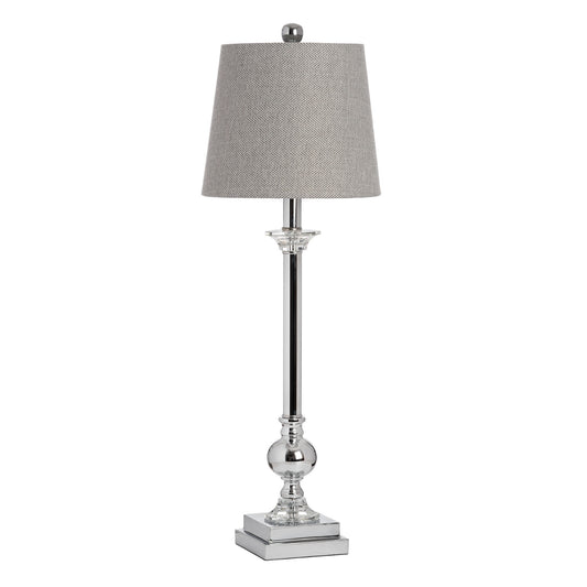 Milan Chrome & Glass Table Lamp
