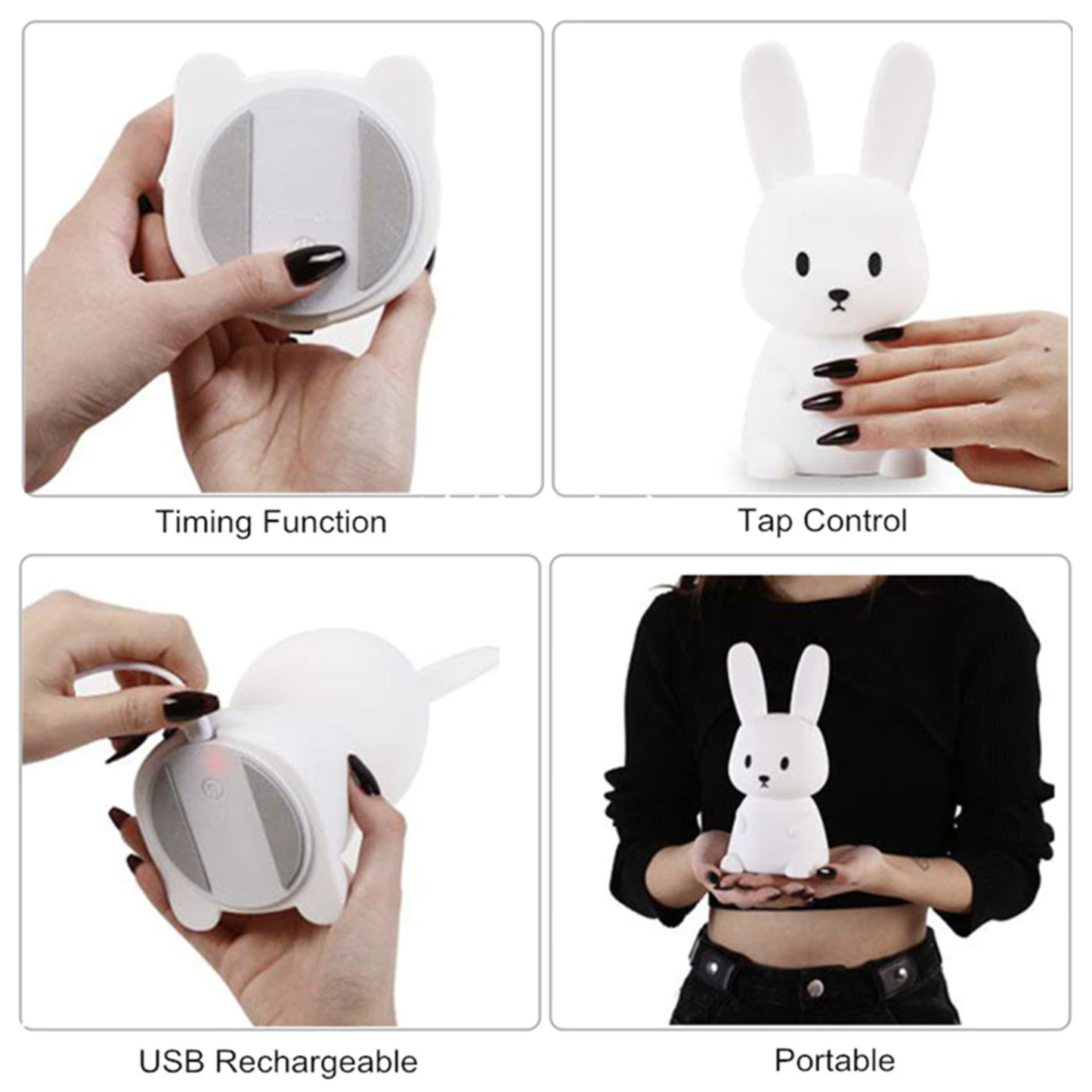Magical Portable Rabbit Light -  Colour Change Nightlight - Jasmine and Jade Interiors