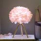 Swan Feather Table Lamp - 4 Faarwen