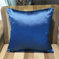 Sapphire Blue & Gold Cushion - 45 x 45cm