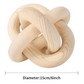 Boho Wooden Knot Skulptur - 2 Faarwen