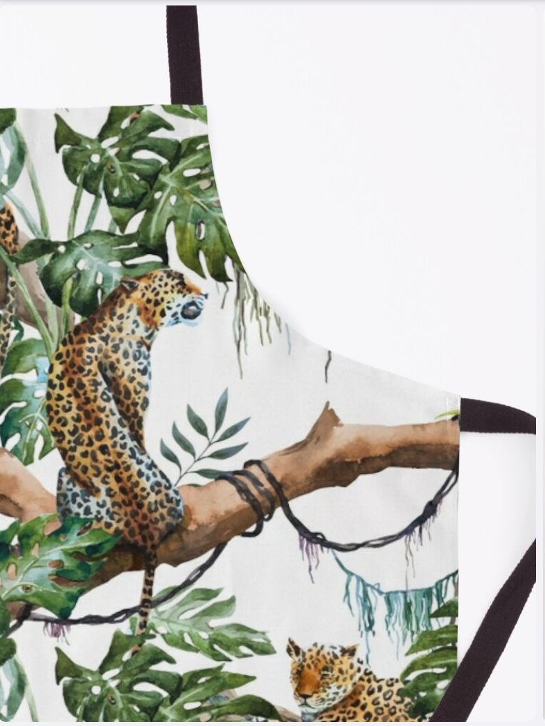 Jungle Leopard Print Schürze