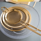 Luxus Gold Sief - 3 Gréissten - Gold oder Rose Gold
