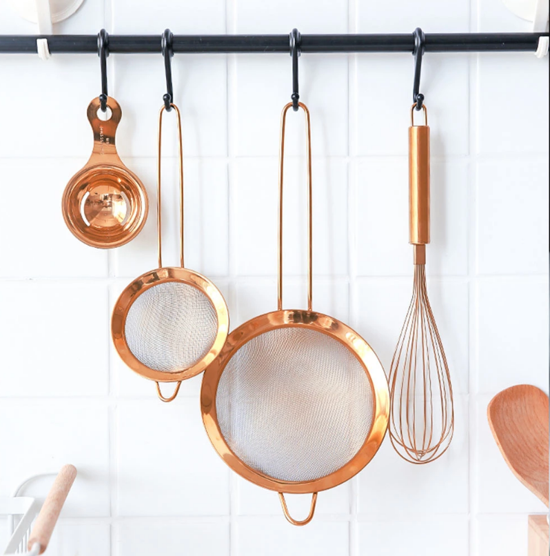 Luxury Rose Gold Sieve - 3 Sizes - Gold or Rose Gold