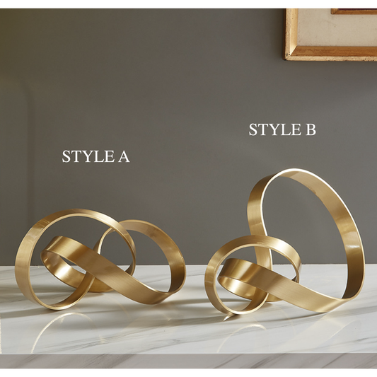 Goldknoten-Ornamente – 2 Stile