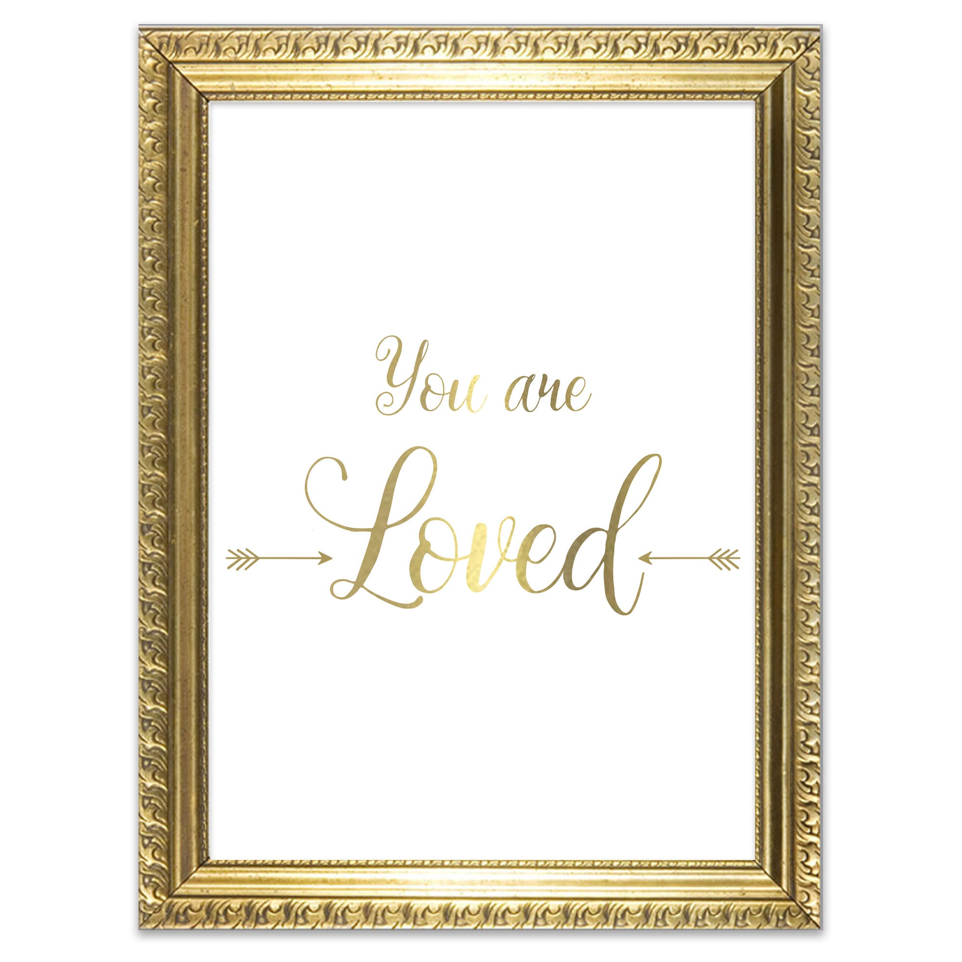 Girls pink & gold bedroom quote art posters