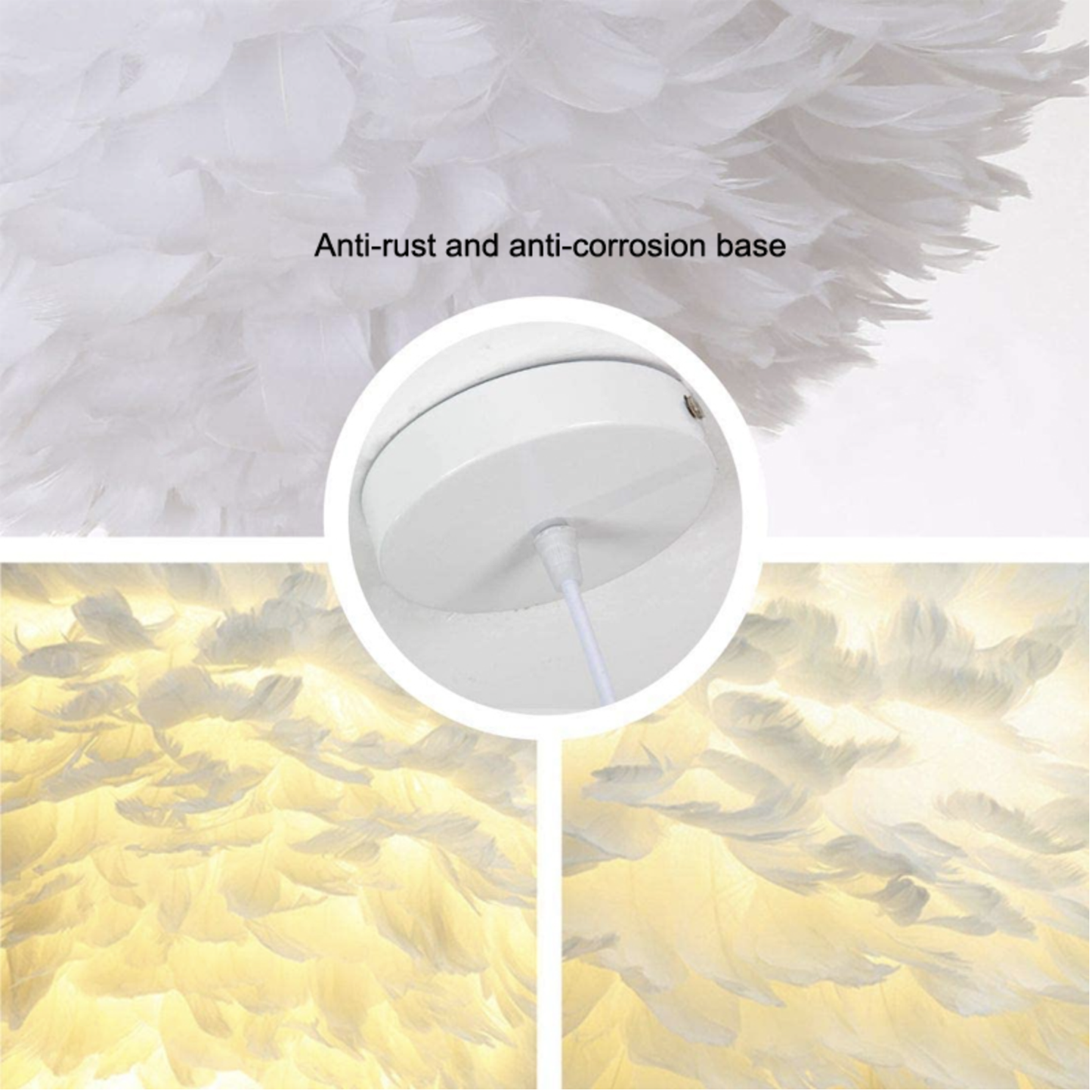 Swan Feather Pendant, ceiling light, lamp