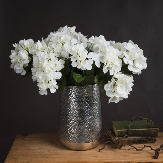 Beautiful, Realistic White Hydrangea Bouquet