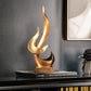 Golden Flame Skulptur