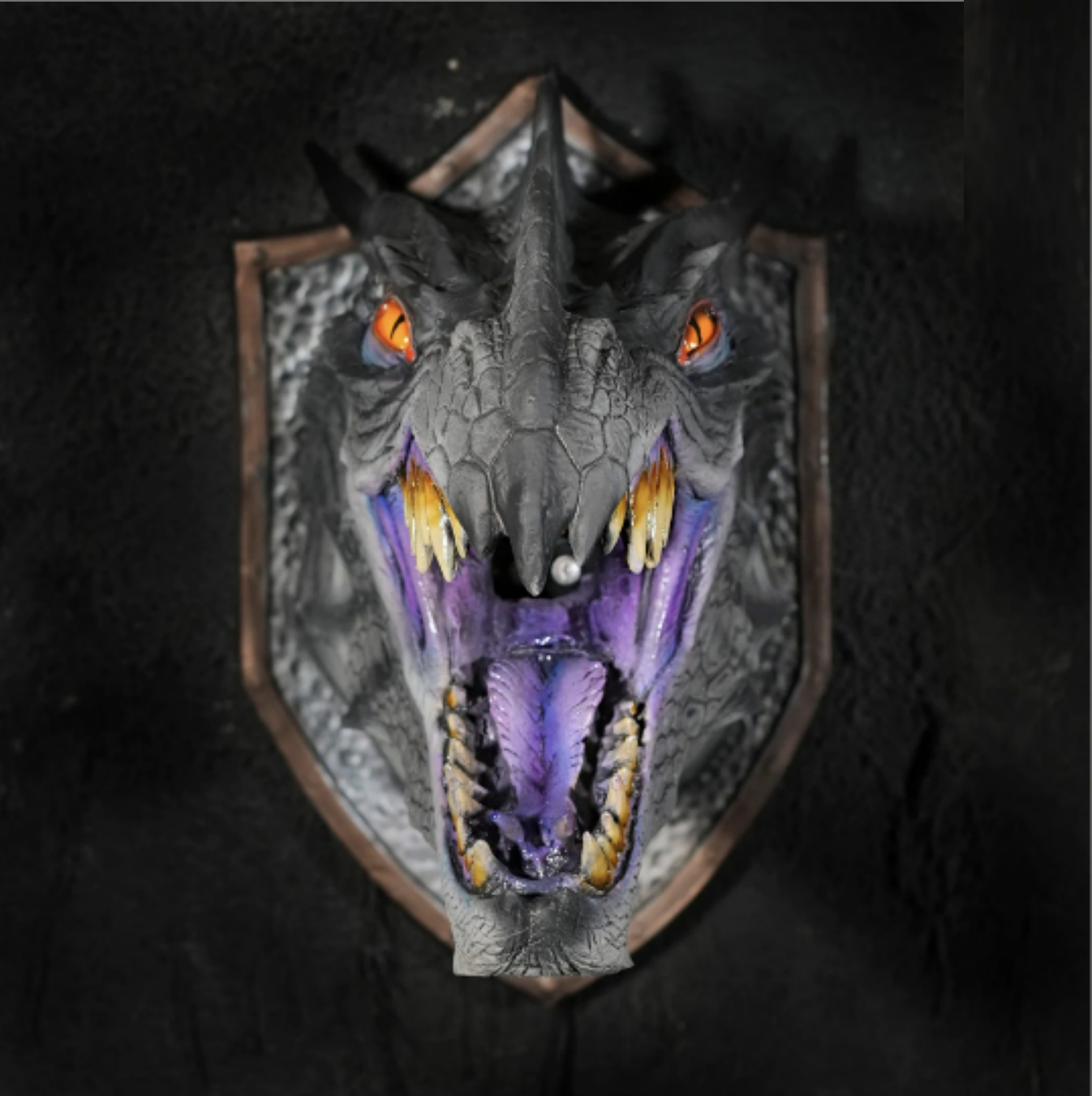 Smoke Blowing LED Dragon Head - Wall Mounted - 3 Colours