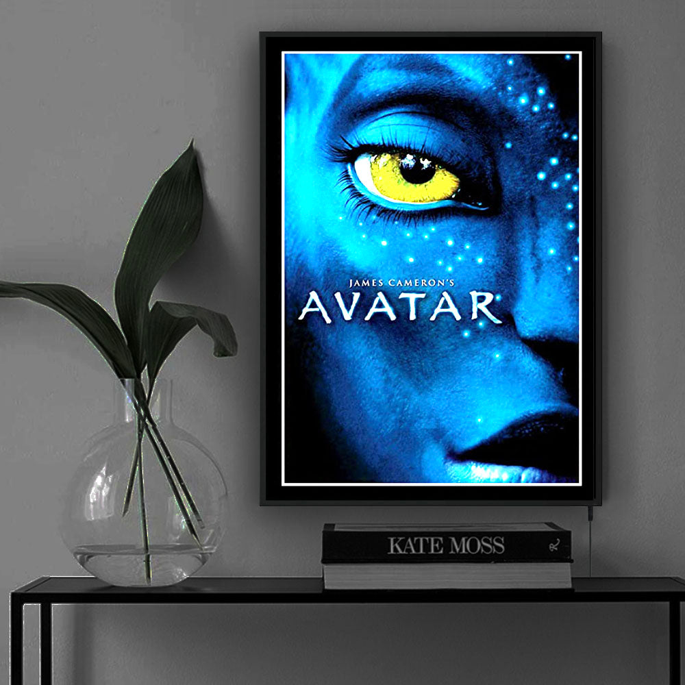 Avatar opplyst bakgrunnsbelyst LED-innrammet filmkunst