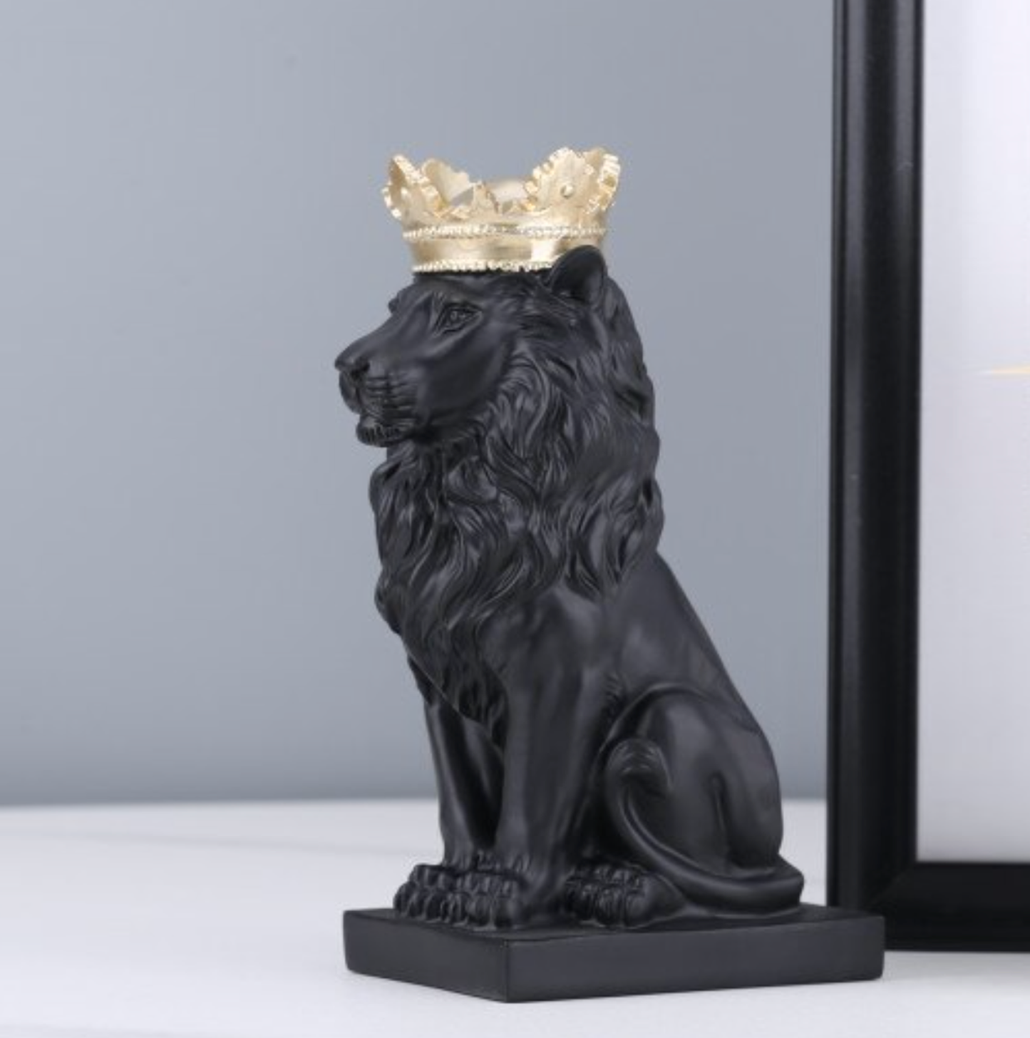 Gold Royal Lion Sculptures