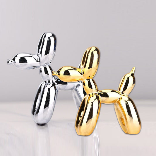 Electroplated Balloon Dog Sculptures - 10 Colours