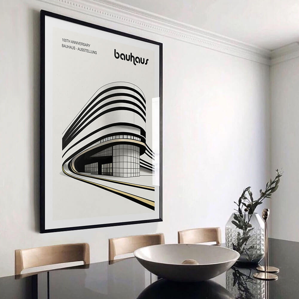 Bauhaus 100-års jubileum kunsttrykk