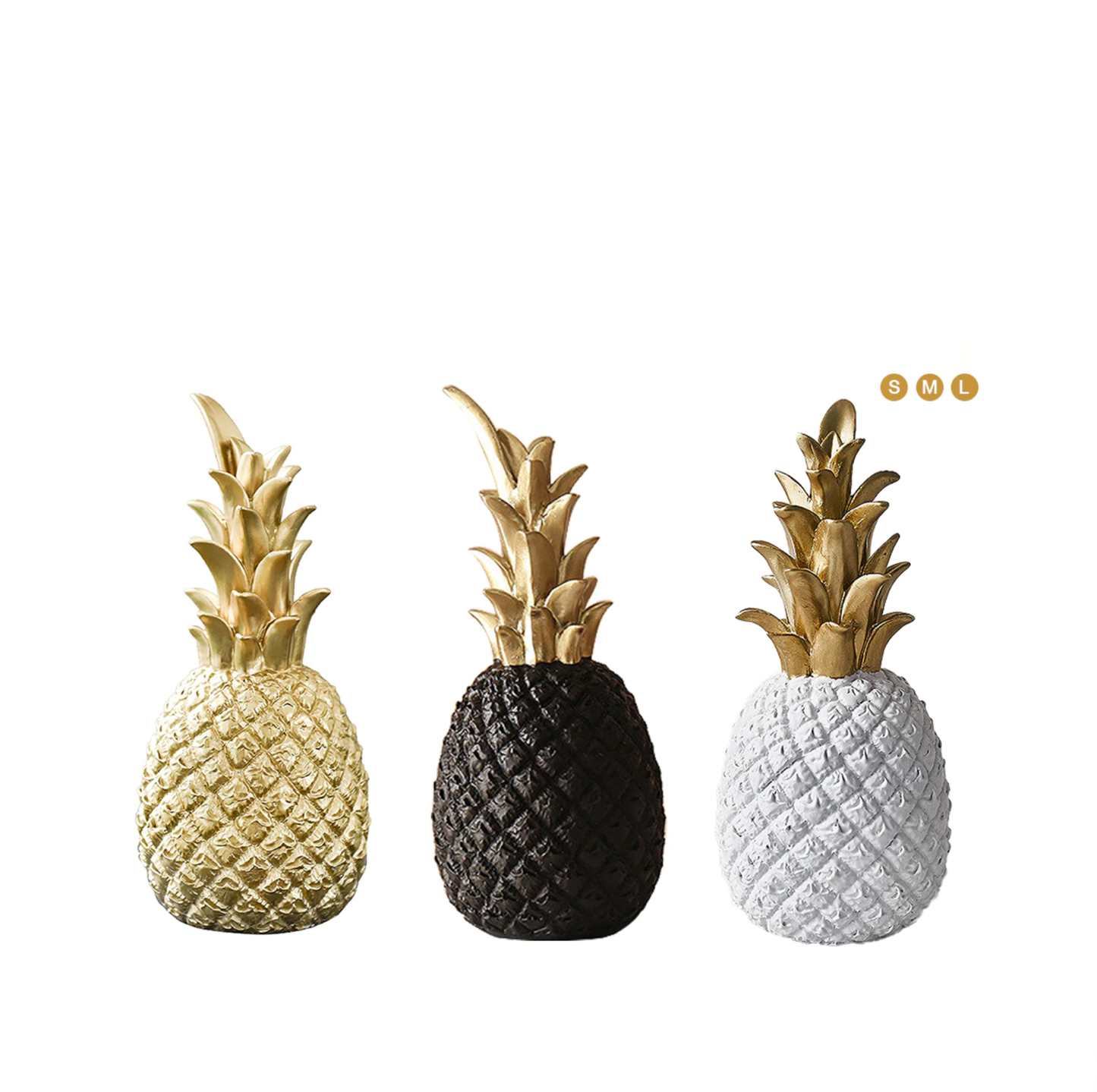 Pineapple Ornaments - 3 Colours