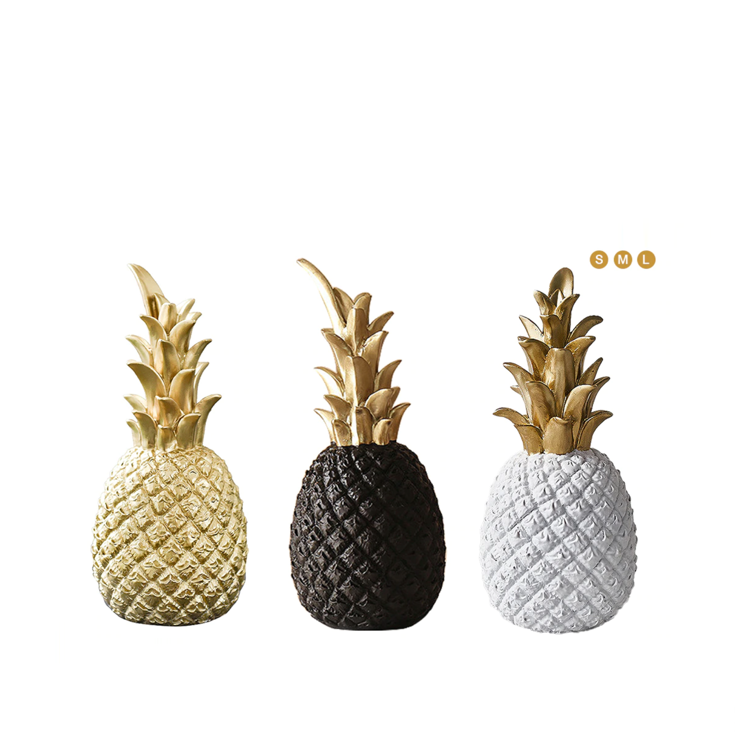Ornements Ananas - 3 Couleurs