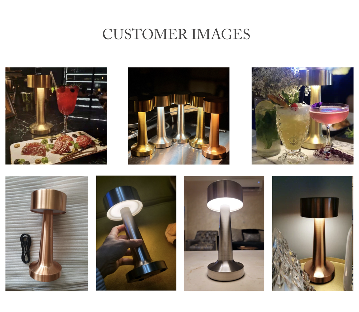 Lampes de table portables minimalistes x 10, 10 % de réduction - 4 couleurs