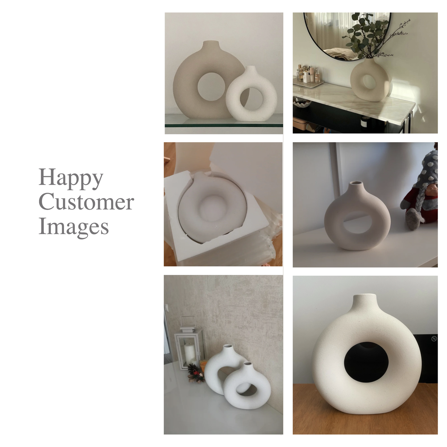 Ceramic Donut Vases