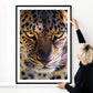 Heftiger Leopard-Kunstdruck