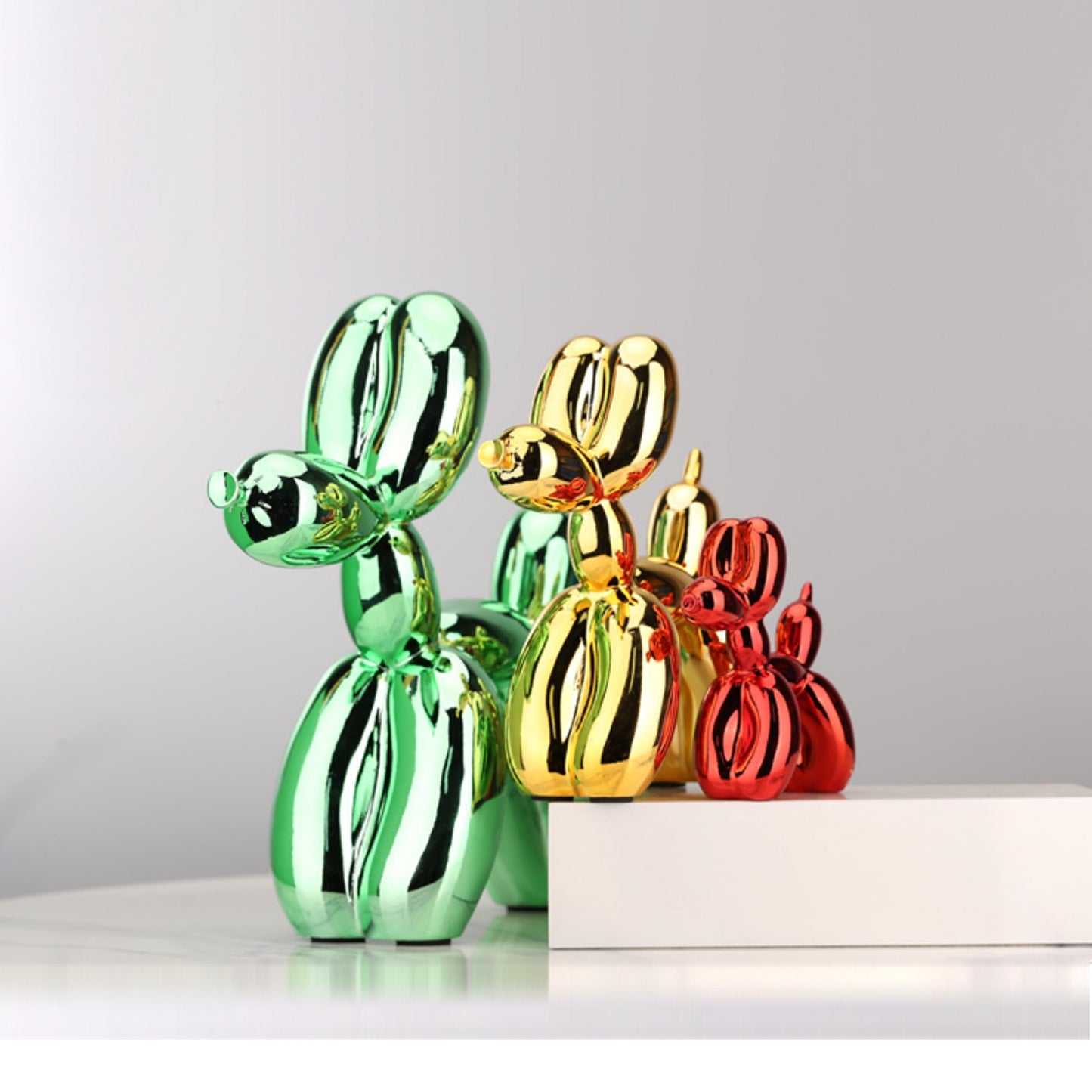 Electroplated Balloon Dog Sculptures Näytä tarkat tiedot 10 väriä