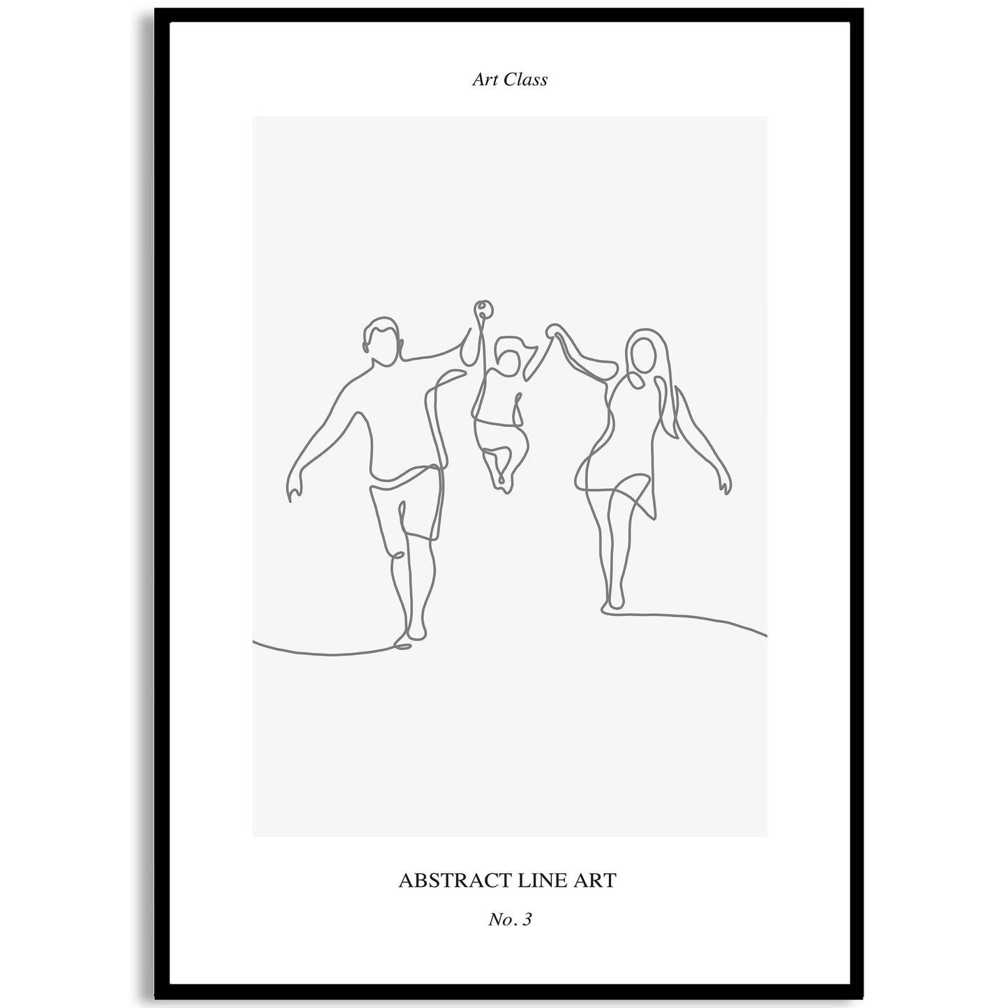 Familie - Line Art Print nr.3